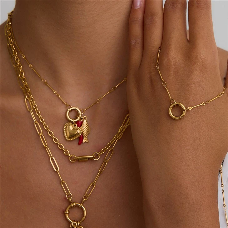 Sailor Buckle Charm Necklace