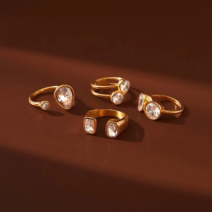 Two Stone Open Band Ring factory